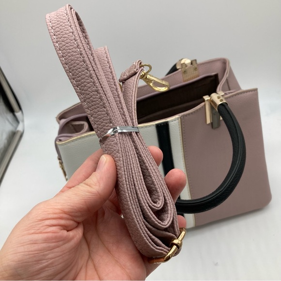 Synthetic Leather Colorblock Purse - Picture 6 of 8